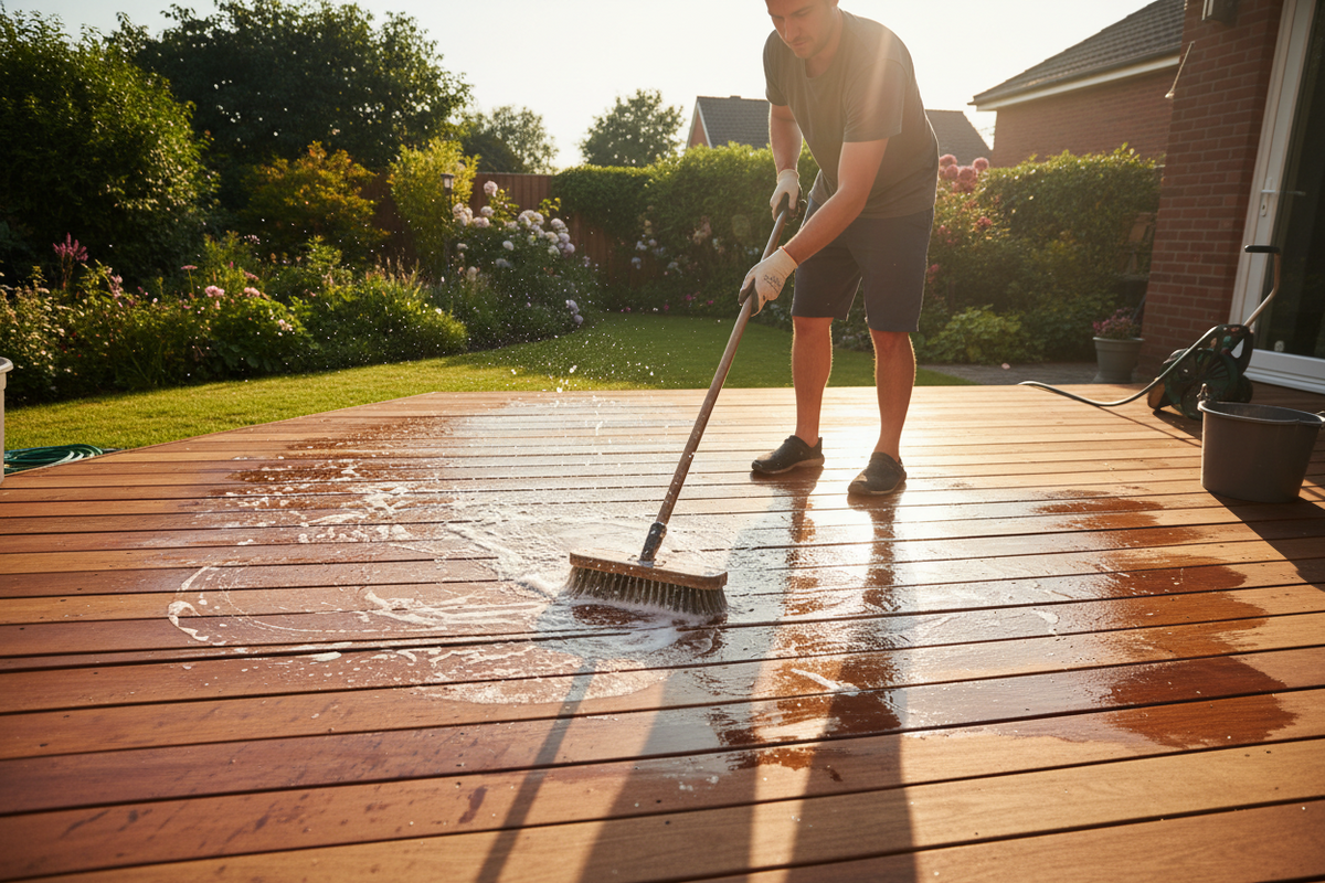 vlonderplanken schoonmaken