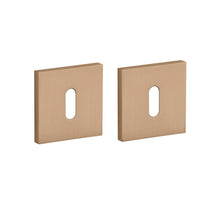 Stile sleutelrozetten 53x53x7mm - licht bruin