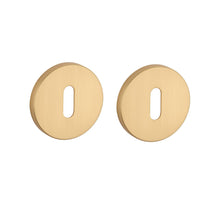 Stile sleutelrozetten Ø53x7mm - mat goud