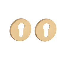 Stile cilinderrozetten Ø53x7mm - mat goud