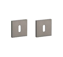 Stile sleutelrozetten 53x53x7mm Titanium