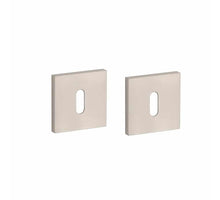 Stile sleutelrozetten 53x53x7mm Nikkel
