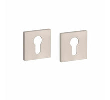 Stile cilinderrozetten 53x53x7mm Nikkel