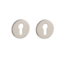 Stile cilinderrozetten Ø53x7mm nikkel