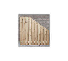 Tuinscherm 21 planks verloop