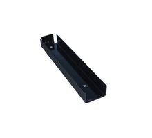 U-profiel (tbv betonplaten) zwart