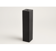 Betonpoer 15x15 cm antraciet + stelplaat recht 60cm