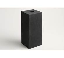 Betonpoer 20x20 cm antraciet+ stelplaat (50cm)
