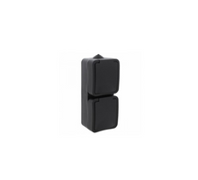 Contactdoos SWD opbouw 2-V zwart