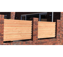 Flex fence draaibare lamellen RVS, set à 2 stuks